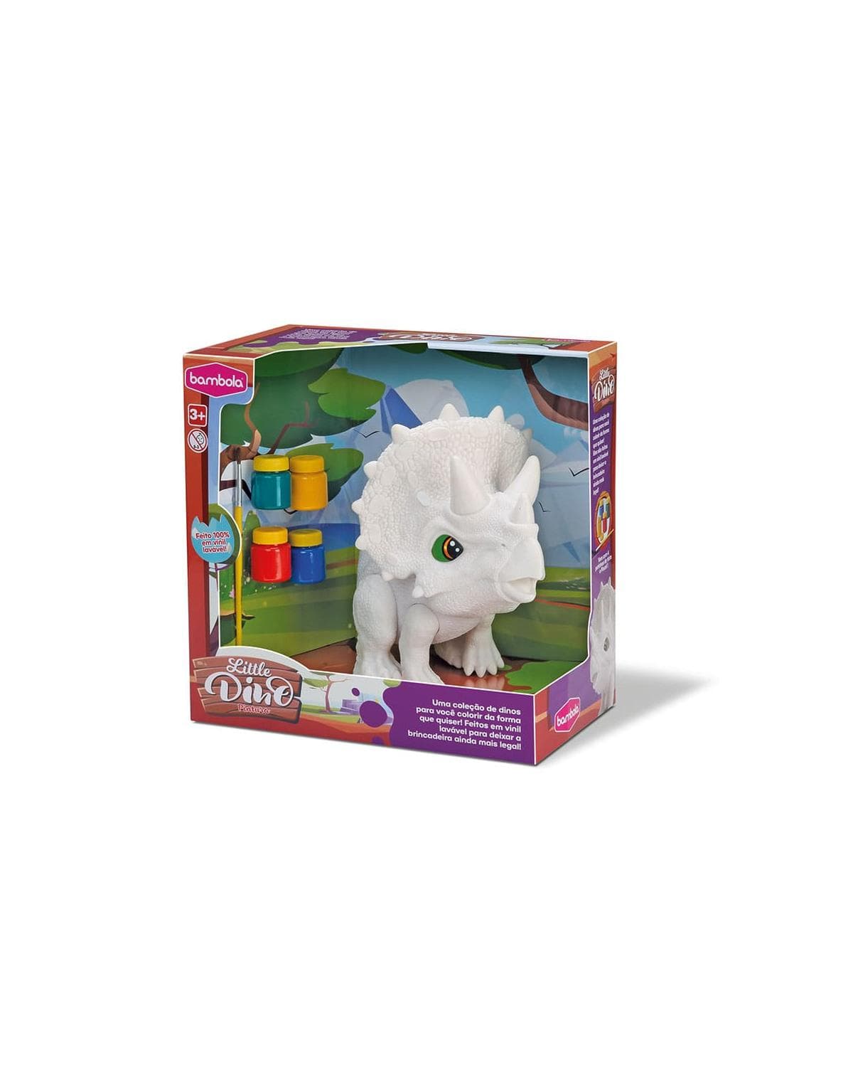 Little Dino Pintura - Triceratops